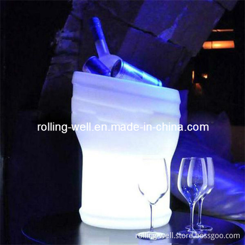 LED Ice Bucket for Beer, Flashing Bucket with Multicolor Lights
